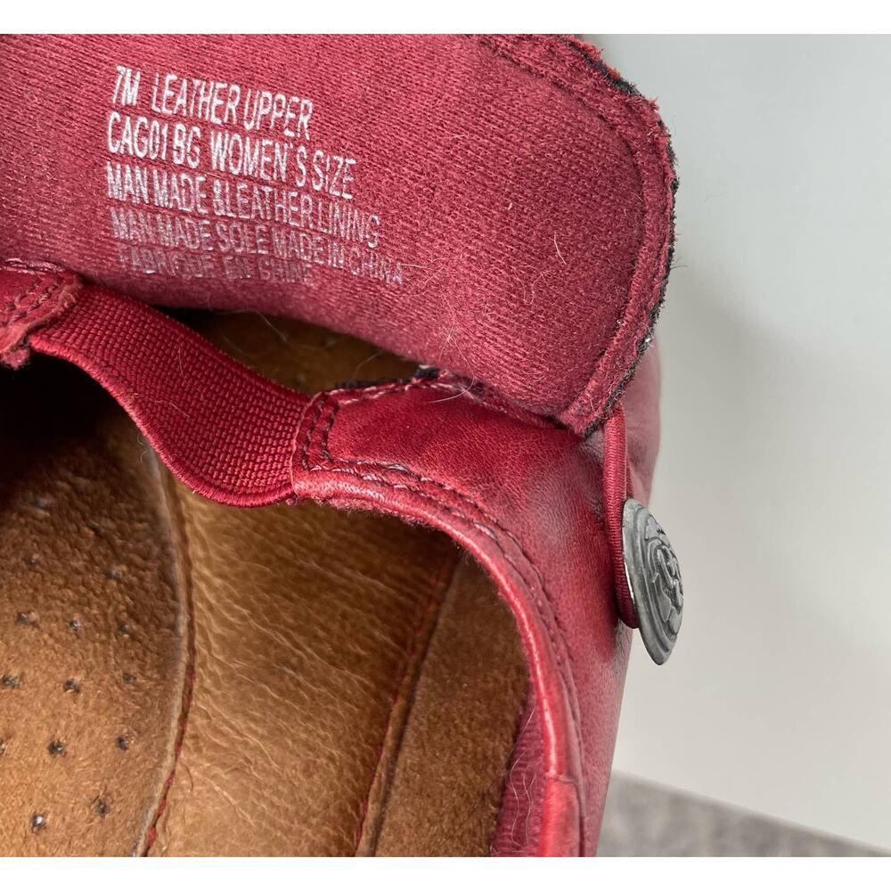 Cobb Hill New Balance Loafers Paulette Leather Slip On Women's Red 7 M Comfort - Picture 11 of 11